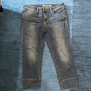Straight 3/4 Crop Gap Jeans Size 8